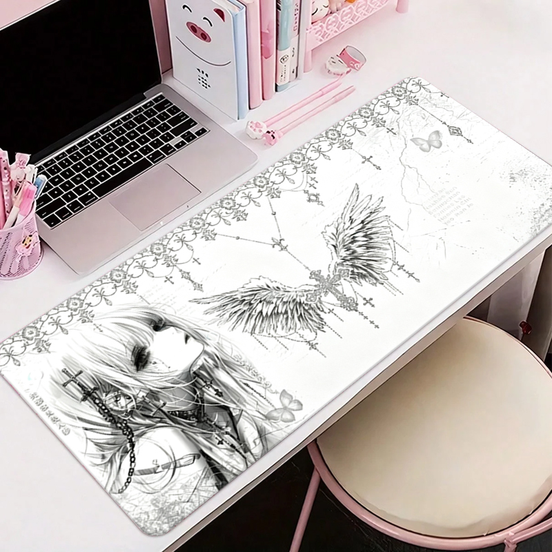 Deri Mousepad Siyah Beyaz Anim - Gaming Accessories Aesthetic incelemesi ve fiyatı